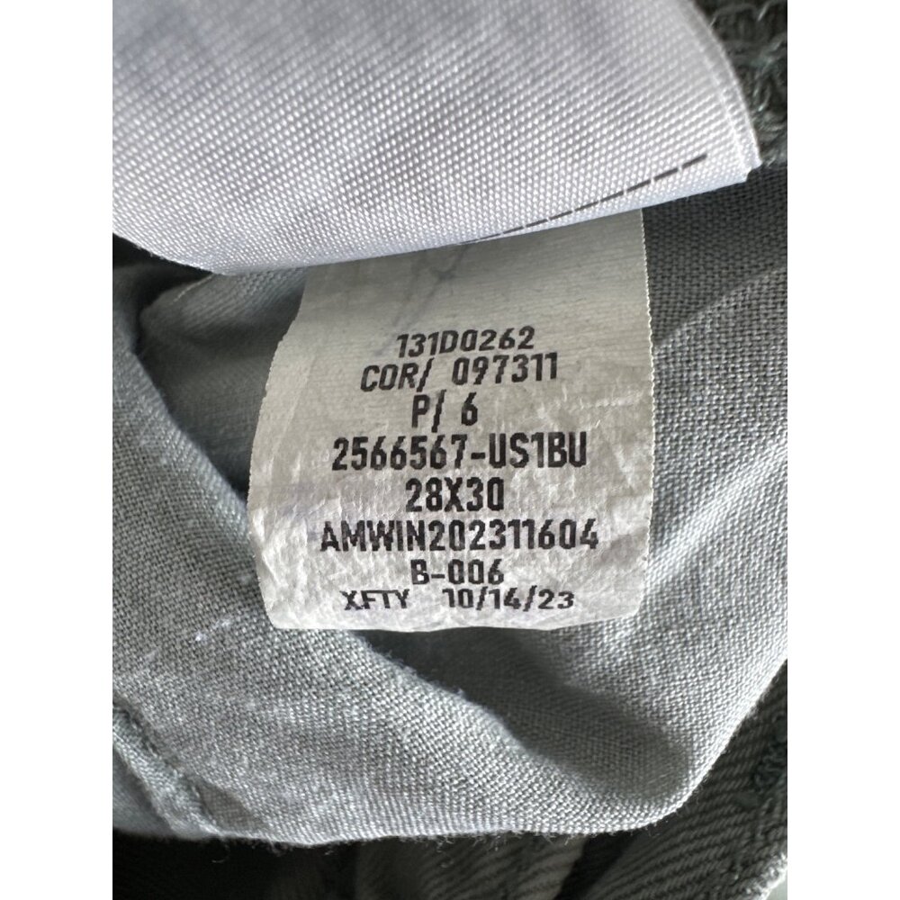 Abercrombie & Fitch Men's Pants Light Green Distressed Utility 28x30 Loose Fit - Picture 4 of 11